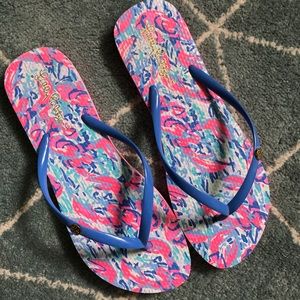 EUC Lilly Pulitzer Flip Flops
